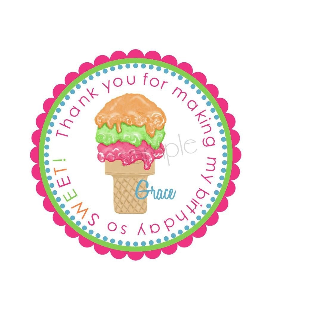 Ice cream Invitations, Ice Cream Cone, Ice cream social,  Birthday party , Children,  Favor, Party