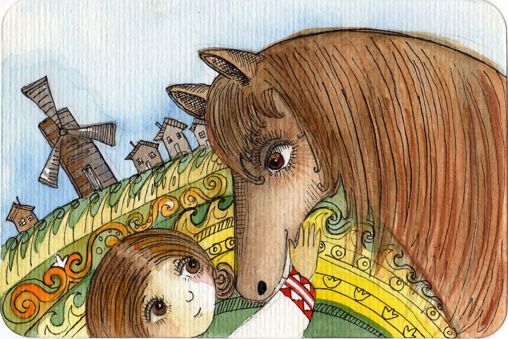 Horse Talk Original Art