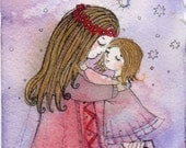 Mother Daughter  ACEO print