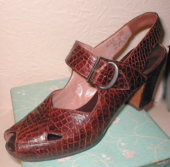 I.Miller Beautiful Shoes Vintage 40s Reptile by