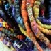 Mondo Wrapped Raggedylocks - Faerie Spun Dreads - United Colors - Handmade Felted Wool Double Ended Dread Falls