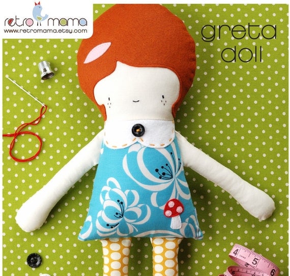Greta Doll PDF Sewing Pattern Instant Download