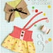 Doll Dress and Cape PDF Sewing Pattern Instant Download