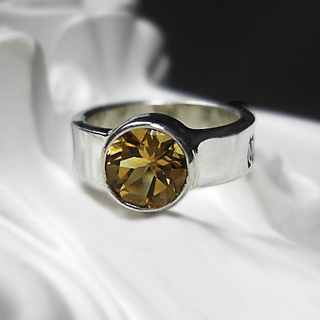 8mm Gemstone Ring in RECYCLED Sterling Silver - Design Your Own