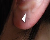 All Things Considered - D.I.Y. No.2 - geometric single mini sterling silver triangle earring