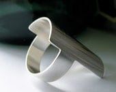 Personal Armor - modern armor long knuckle sterling silver ring band