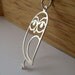 Sweet Owl - sterling silver owl pendant