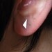 All Things Considered - D.I.Y. No.2 - geometric single mini sterling silver triangle earring