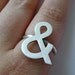 You and Me - Ampersand silver ring