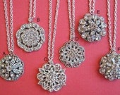Bridesmaids Jewelry, 20 Choices, U Pick, Multiple Order Discounts,Crystal Rhinestone Wedding  Necklaces