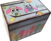 Trinket Keepsake Treasure Box MADE To ORDER  Decoupaged  See Listing- This Box Is LARGE and Crafted by Hand of Wood
