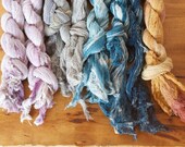 natural dyed organic cotton gauze scarf
