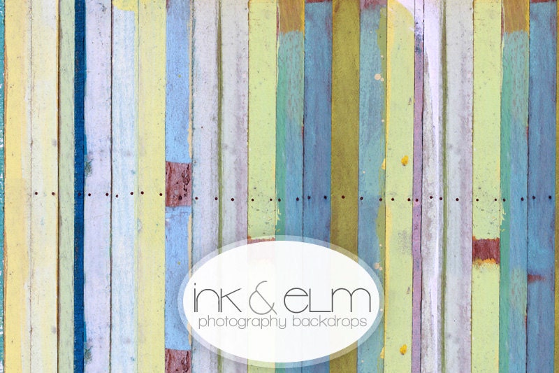 Vinyl Photography Backdrop 4ft x 3ft, Photo backdrop, Floordrop, Colored Wood backdrop, Vintage Distressed Color Wood, "Pretty Pastels"