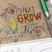 Made to Order - OOAK Kraft Moleskine with Hand Drawn Type and Art Quote by Ralph Waldo Emerson