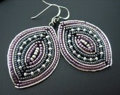 Amethyst zap earrings