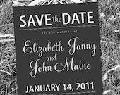 Custom Printable PDF Save the Date