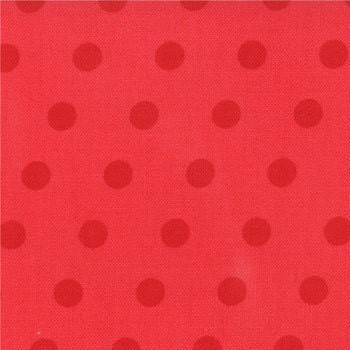 1 Fat Quarter A Walk In the Woods by Aneela Hoey Simple Dots Poppy Red,  Moda Designer Fabric