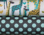 Giraffe Love - by Micahel Miller Designer Fabric 1/2 yard each, 1 yard