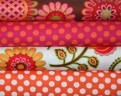 Pillow and Maxfield Fabric  -  Ooh, La La  Michael Miller 1/2 yard each,  2 yards, Designer Fabric