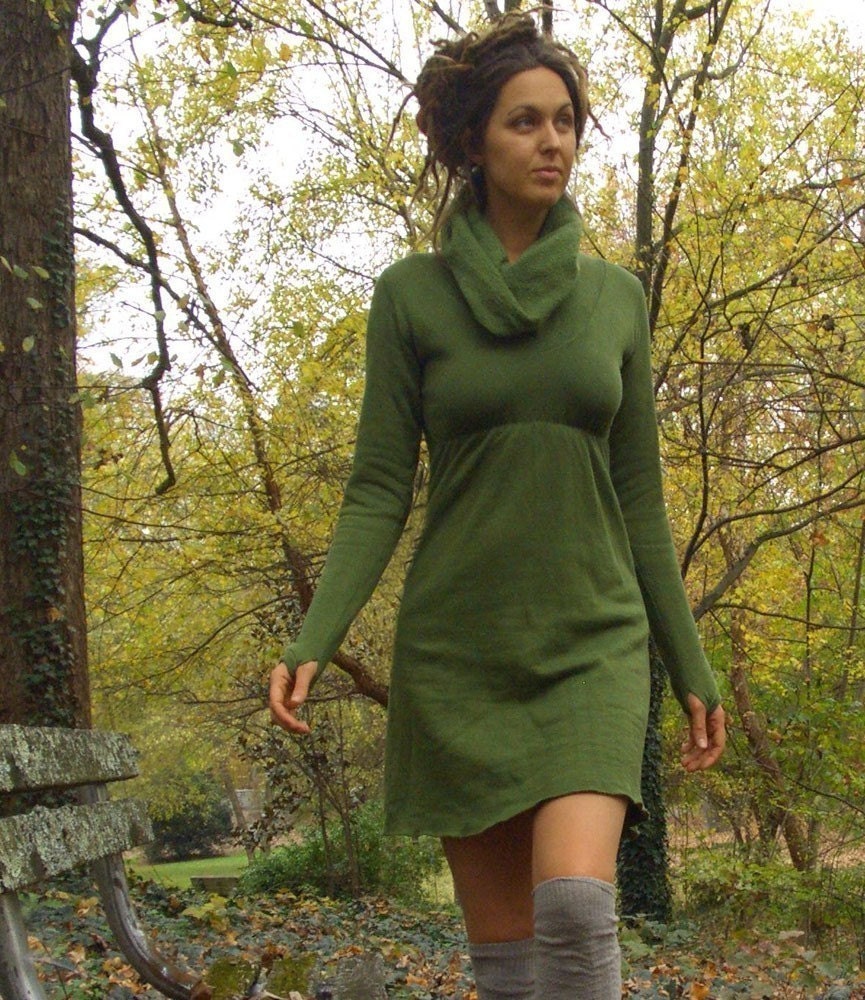 Let It Snow Dress (organic hemp/cotton fleece)