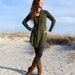 Above Knee Fleece Tie Front Jacket (hemp/organic cotton)