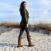 Above Knee Fleece Tie Front Jacket (hemp/organic cotton)