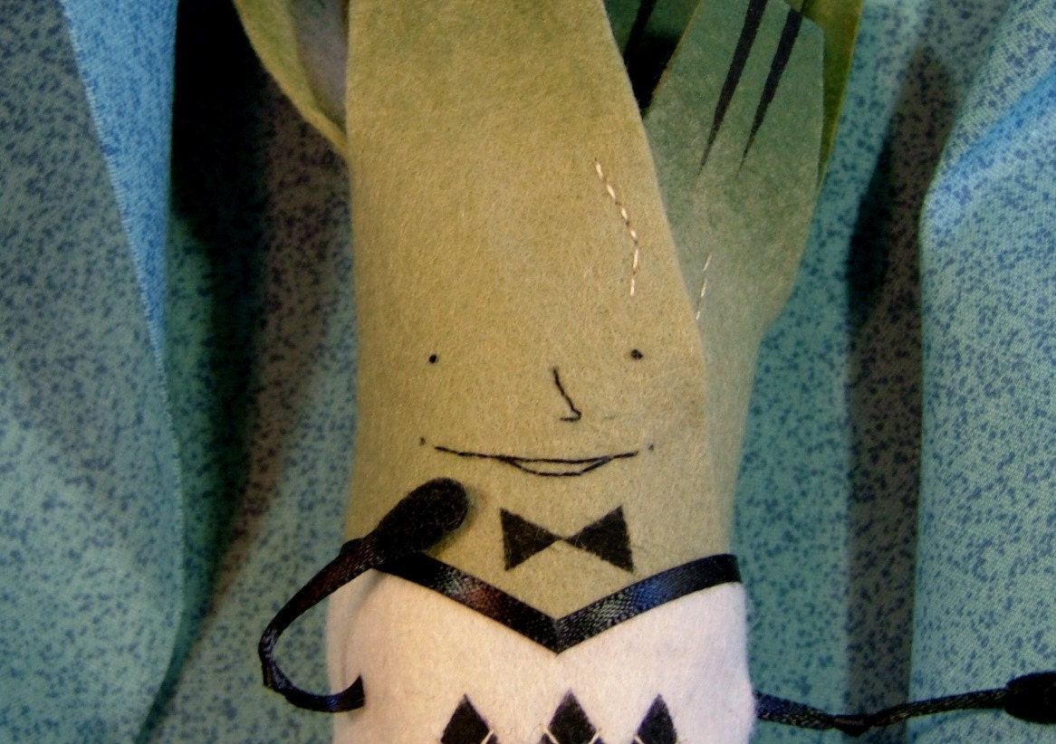 Soft Sculpture Leek Geek