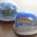 2 1970s Snow Globes - Venice and Alaska