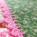 pillowcase with crochet trim  - Calico Dreams