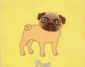 Pug 8x10 Art Print