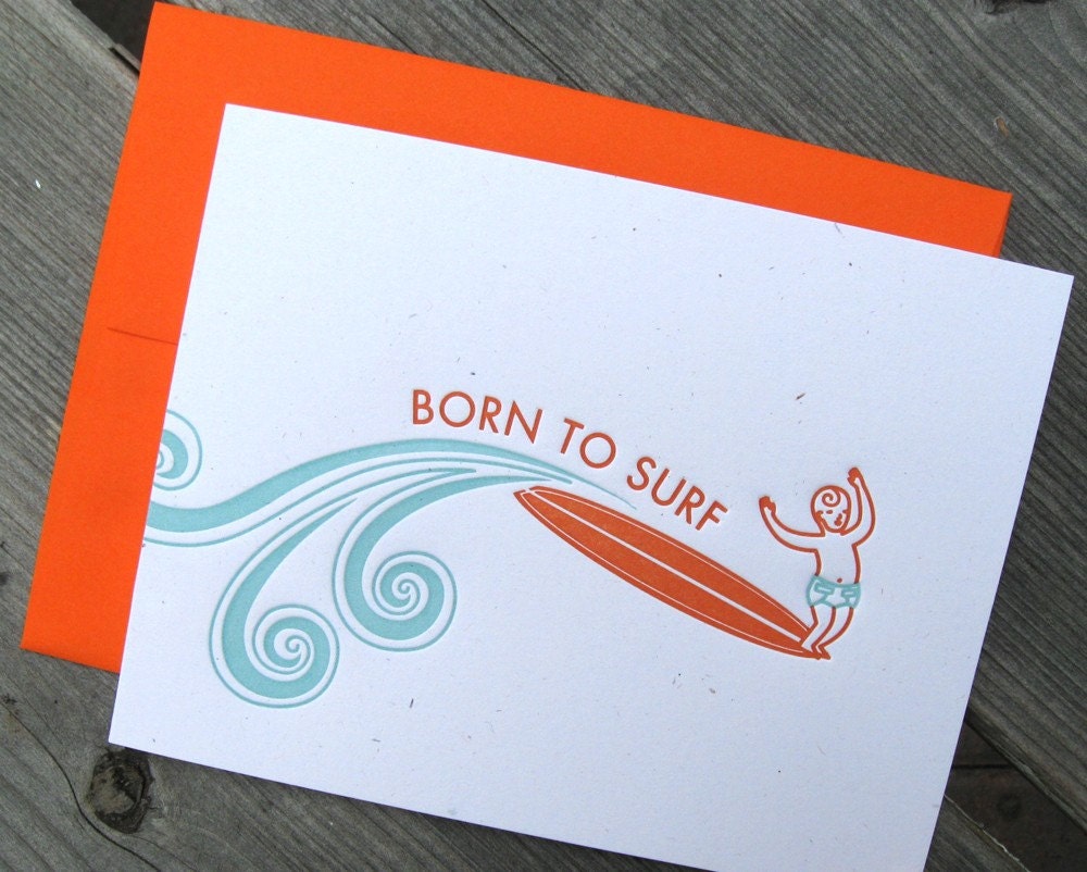 Born To Surf Card