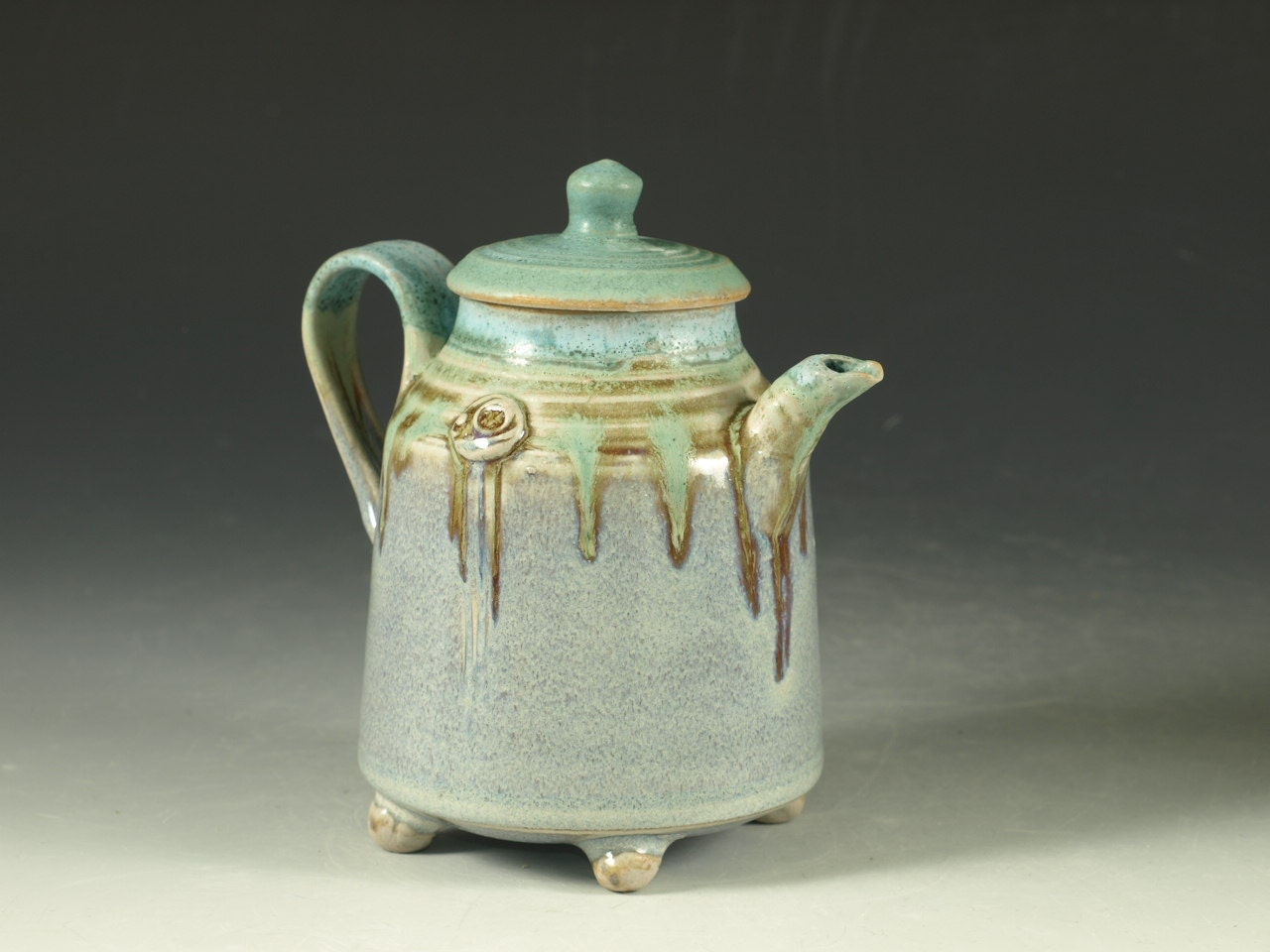 Personal teapot 20 - One-of-a-kind small teapot collection - handmade pottery