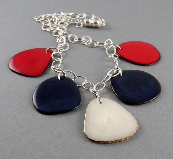 Nautical Eco Friendly Tagua Necklace with Free Shipping