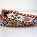 vtg 1970s southwest beaded leather belt.
