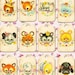 INSTANT DOWNLOAD - Kawaii Vintage Baby Animals Gift Tags - Printable Digital Journal Tags - Scrapbooking - Gift Tags