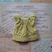 Cap sleeve blouse for Blythe - yellow