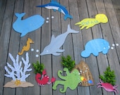 Under The Sea Wall Hangings - Wood Wall Decor