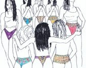 Sewing pattern SS1 for 5 THONGS lingerie