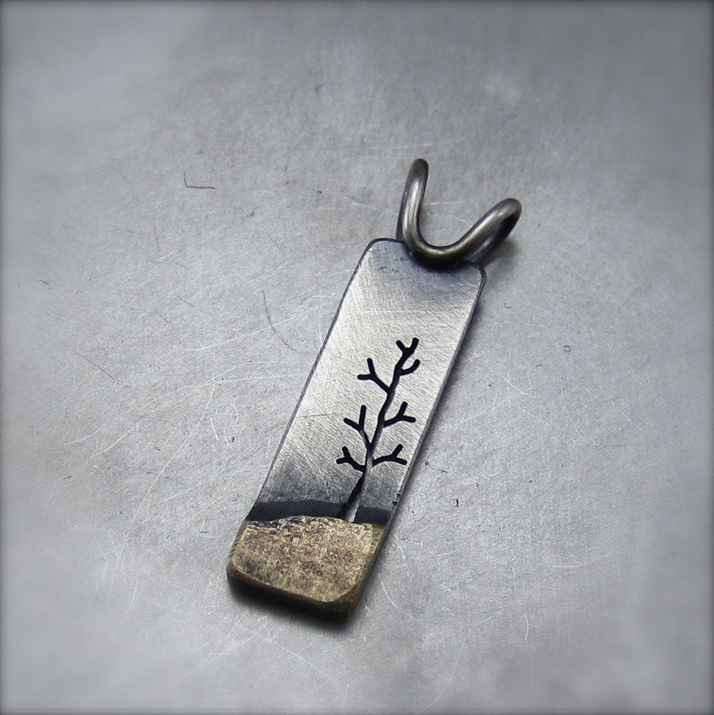 Little Long Landscape Pendant- By Beth Millner