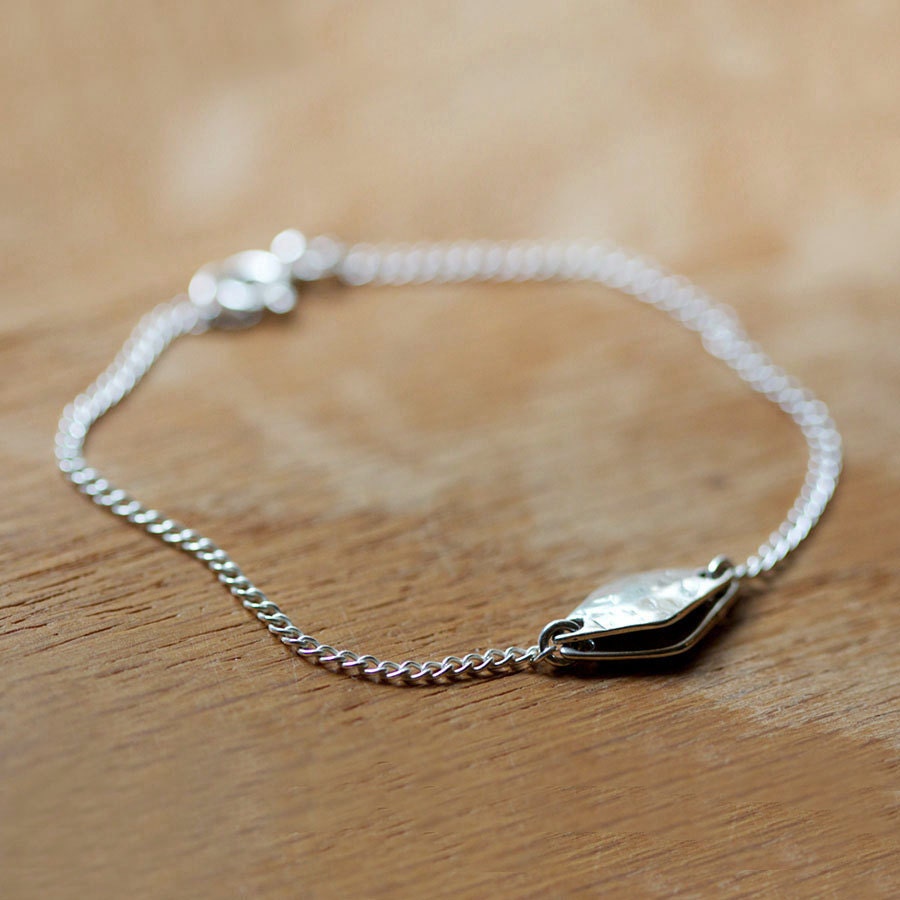 les diamants - silver pendant bracelet by elephantine