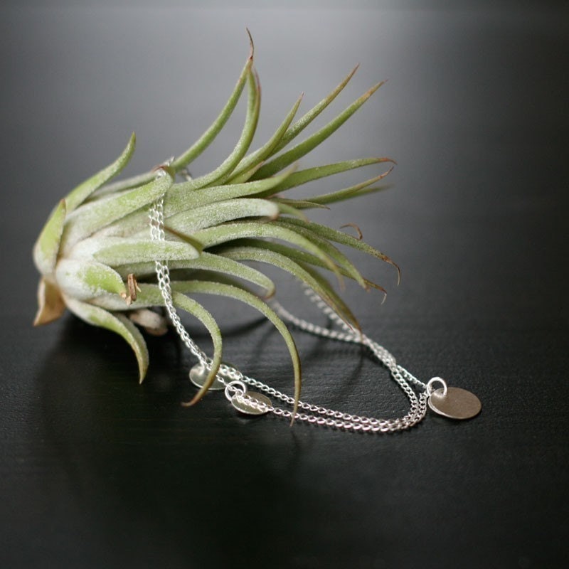 bellissima - brushed silver coin bracelet by elephantine