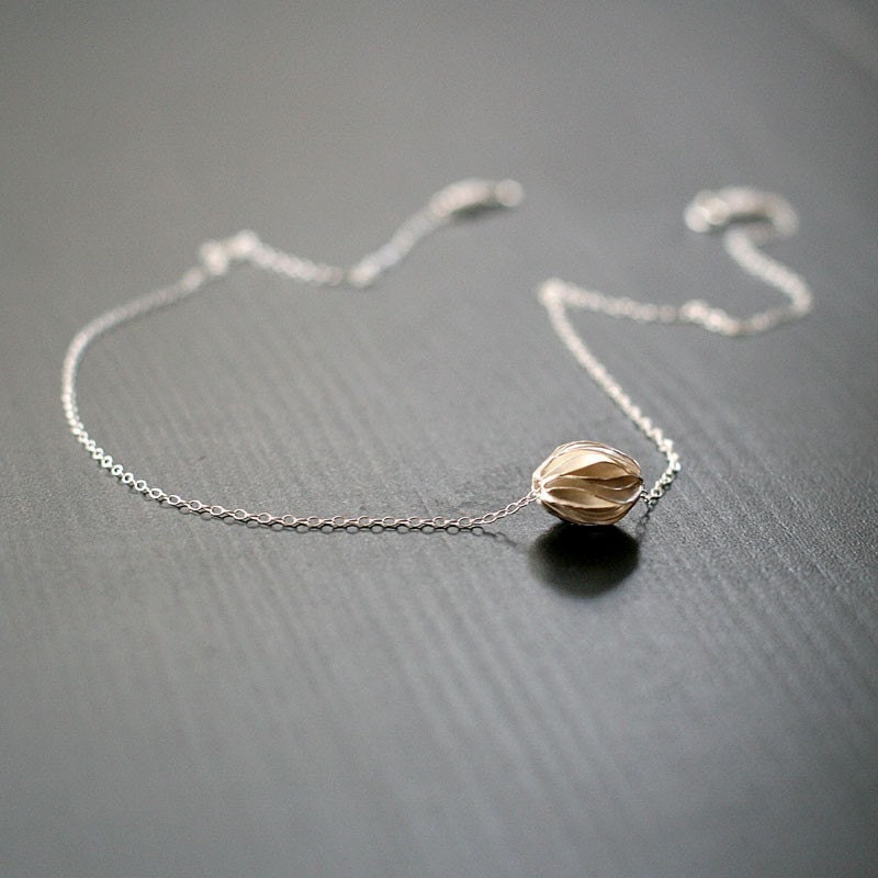 eastern holiday - silver origami necklace by elephantine