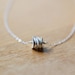 satellites - sterling silver textured necklace by elephantine