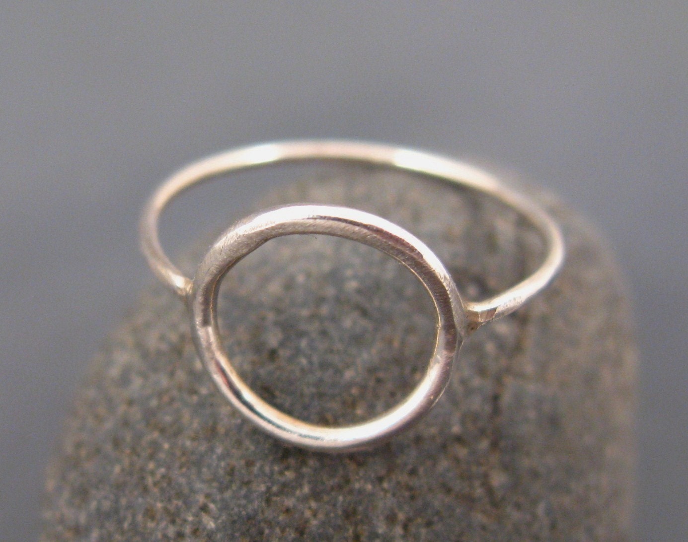 Silver circle ring, eternity ring, karma ring, engagement ring, silver jewelry