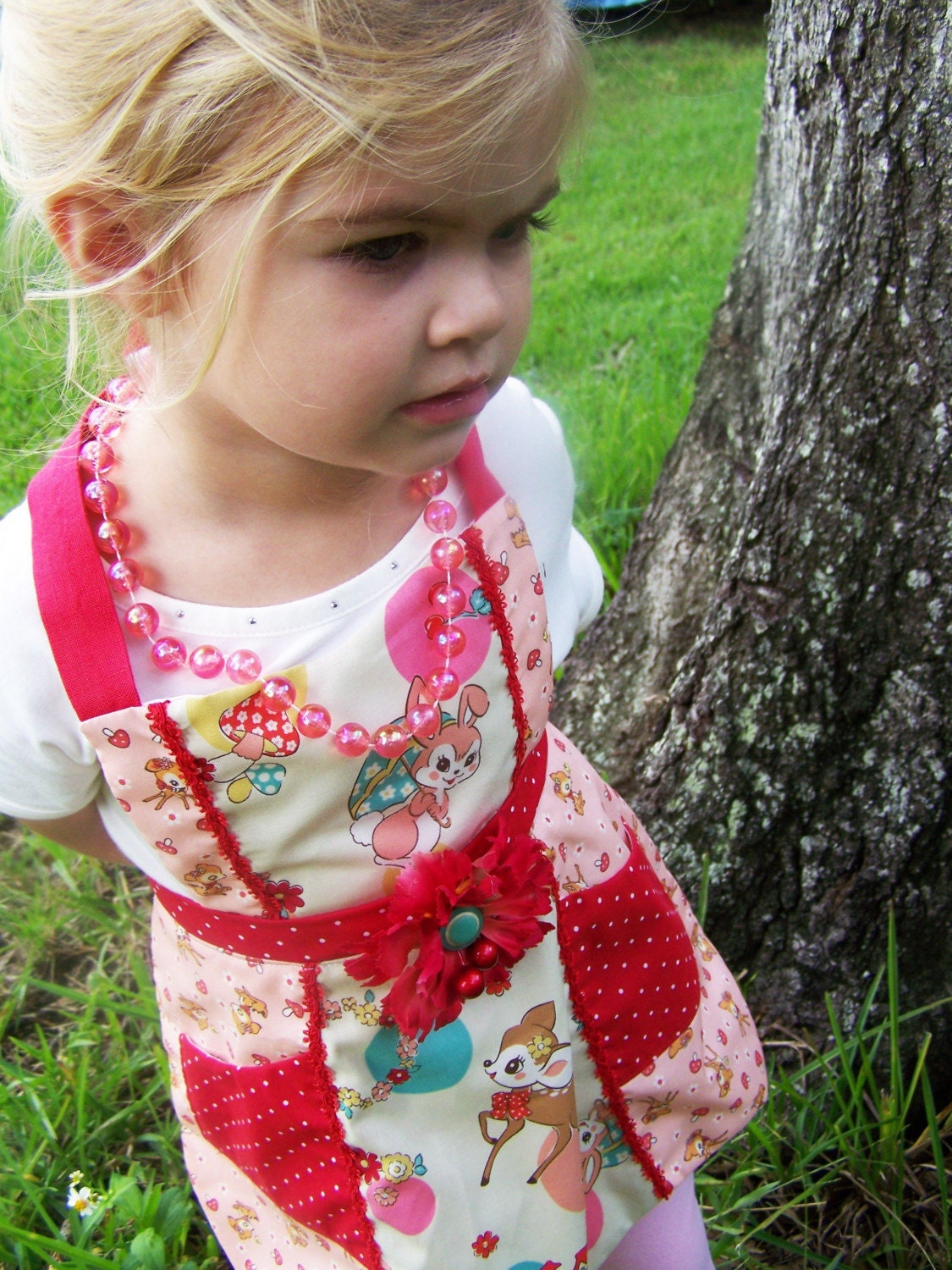 Sweet Polka Dot Friends Apron