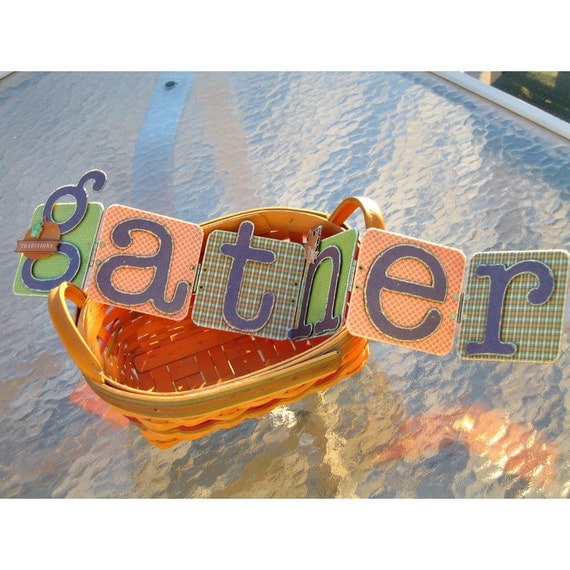 50% Off Thanksgiving Decoration - GATHER sign Il_570xn