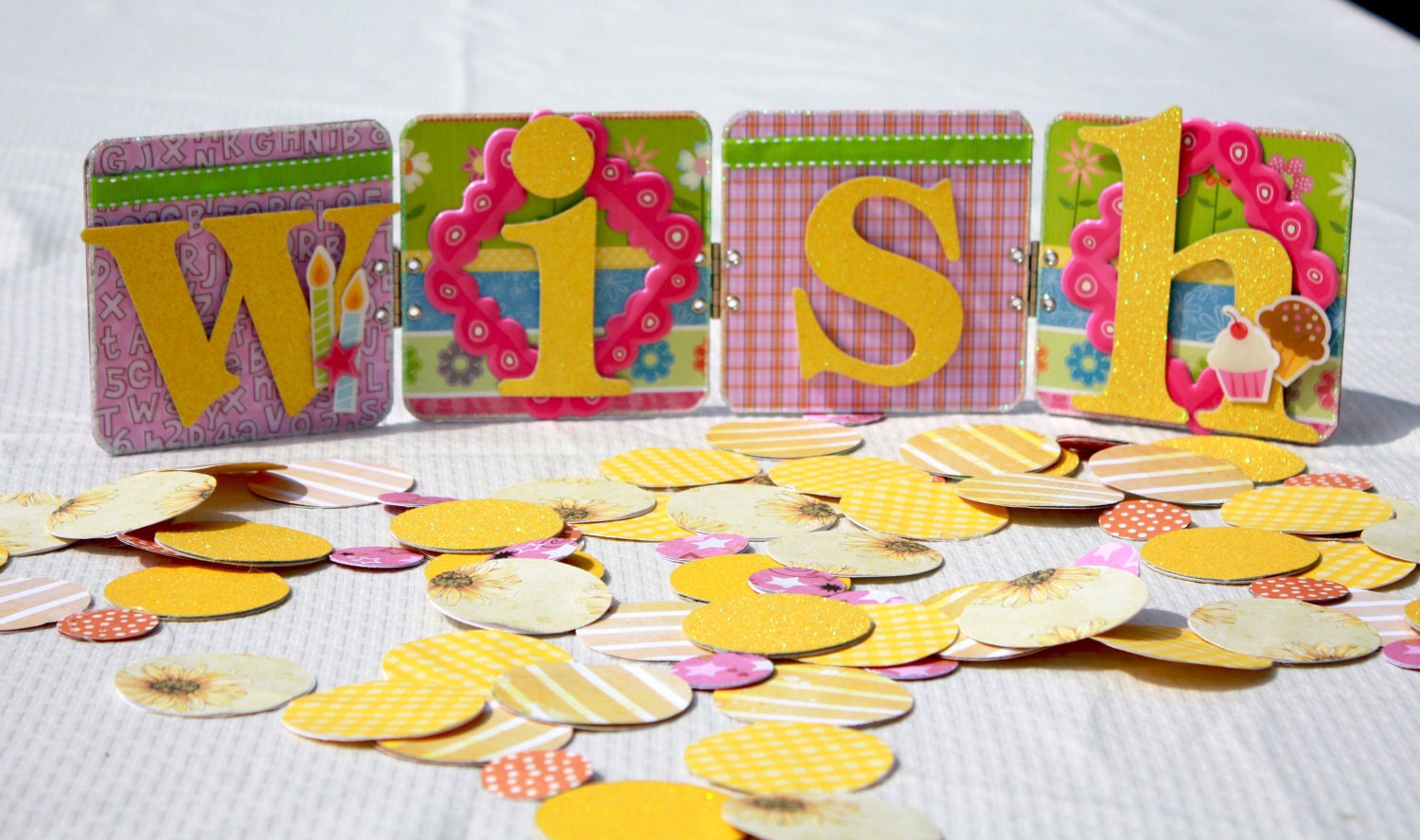 CLEARANCE SALE 35% OFF Girl Birthday Party Banner Wish Sign Il_570xn