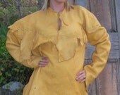 Custom Leather Shirt Buckskin Western Indian Style Pull-over in Deerskin Man's or Woman's Custom Handmade by Debbie Leather