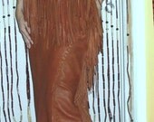 Artisan Made Genuine Deerskin Leather Native American Style Ensomble Buckskin Wedding Dress 2 Piece Top and Skirt Handmade by Debbie Leather