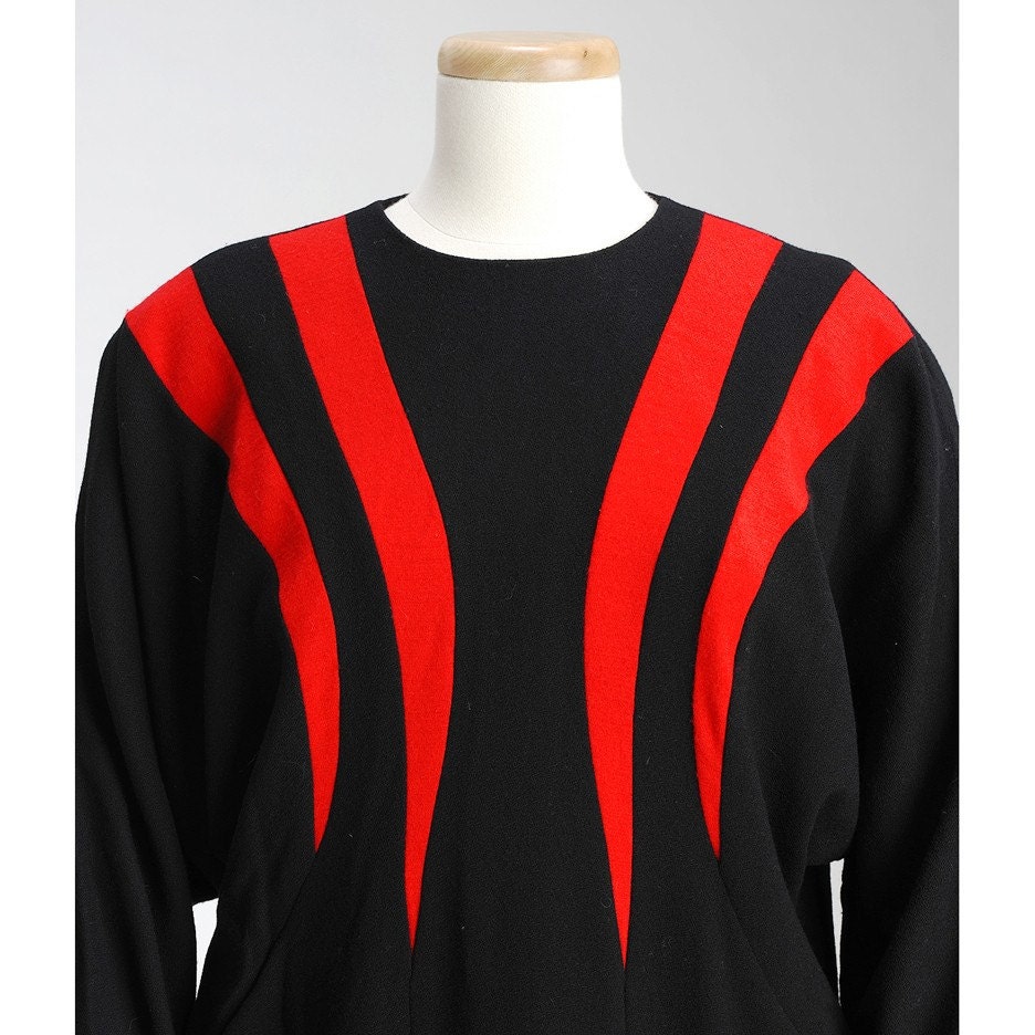 Vintage 1980s TRUE BLOOD Dolman Dress (S/M)